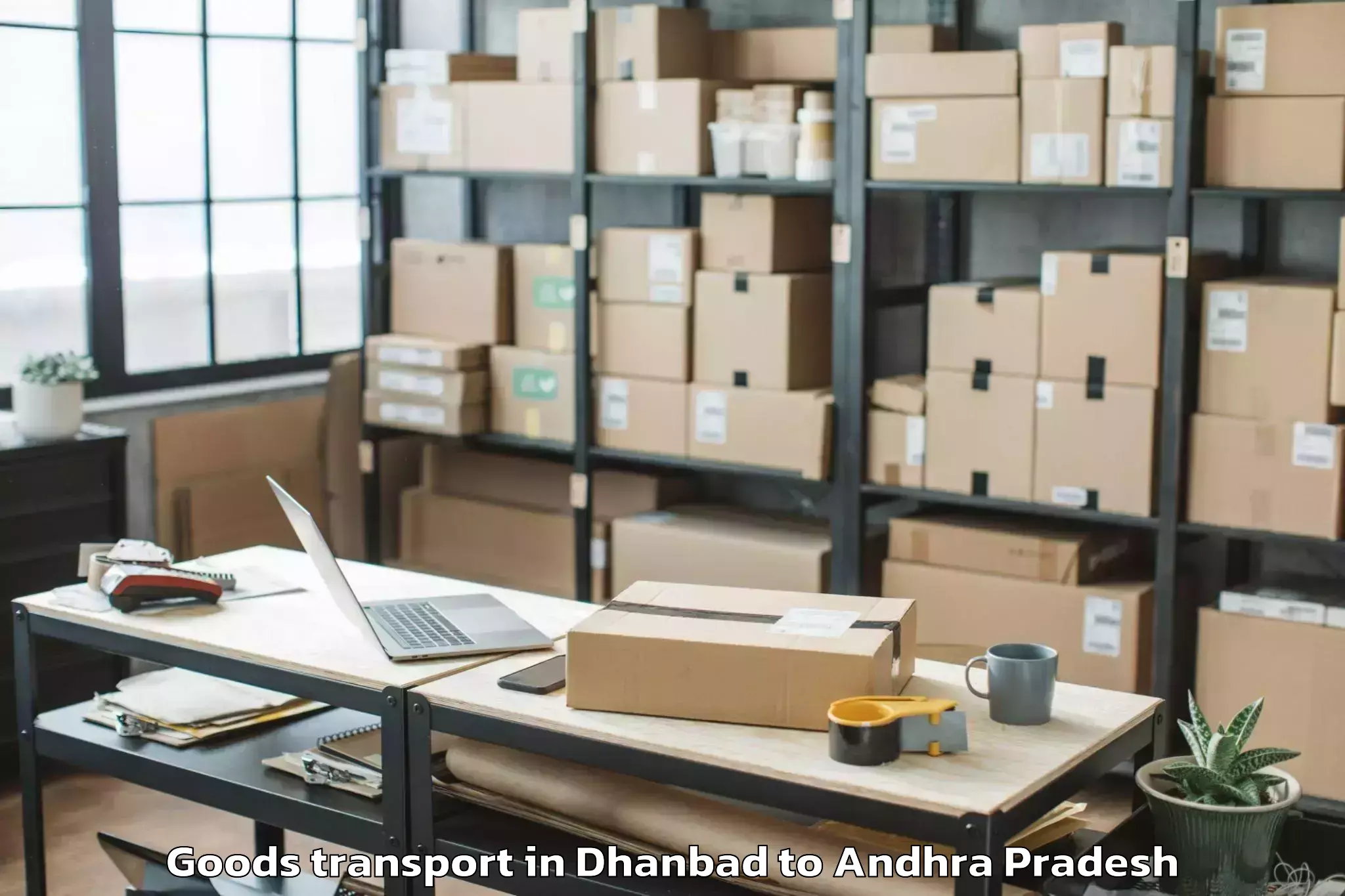 Book Dhanbad to Manubolu Goods Transport Online